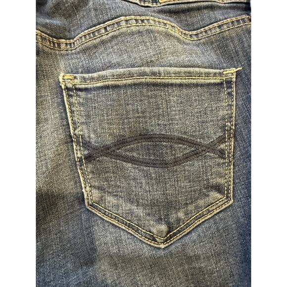 Abercrombie & Fitch Jeans Womens 4R W27 L31 Blue Distressed Skinny Raw Hem - Picture 13 of 15
